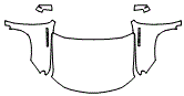 Full Hood, Fender and Mirror Kit pattern for the 2026 Chevrolet Silverado