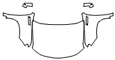 Full Hood, Fender and Mirror Kit pattern for the 2026 Chevrolet Silverado