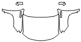 Full Hood, Fender and Mirror Kit pattern for the 2026 Chevrolet Silverado