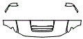 Hood, Fender and Mirror Kit pattern for the 2020 Chevrolet Silverado