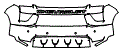 Bumper and Grille Kit pattern for the 2020 Chevrolet Silverado