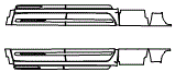 Rocker Panel Kit pattern for the 2026 Chevrolet Silverado