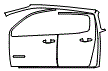 Door and A-Pillar Kit pattern for the 2022 Chevrolet Colorado