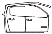 Door and A-Pillar Kit pattern for the 2022 Chevrolet Colorado
