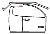Door, Rocker Panel and A-Pillar Kit pattern for the 2015 Chevrolet Colorado