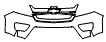 Grille and Bumper Kit pattern for the 2015 Chevrolet Colorado