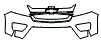 Grille and Bumper Kit pattern for the 2015 Chevrolet Colorado