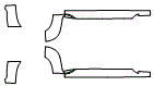 Rocker Panel Kit pattern for the 2010 Chevrolet HHR