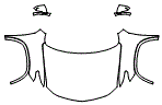 Full Hood, Fender and Mirror Kit pattern for the 2024 Chevrolet Traverse Limited (Previous Generation)