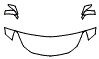 Hood, Fender and Mirror Kit pattern for the 2017 Chevrolet Trax