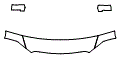 Hood, Fender and Mirror Kit pattern for the 2013 Dodge Ram