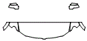 Hood, Fender and Mirror Kit pattern for the 2019 RAM 1500