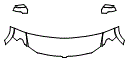 Hood, Fender and Mirror Kit pattern for the 2019 RAM 1500