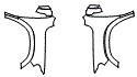 Full Fender and Mirror Kit pattern for the 2019 RAM 1500