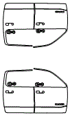 Door Kit pattern for the 2026 RAM 1500