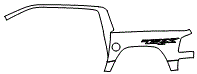 Outer Bed Panel and A-Pillar Kit pattern for the 2024 RAM 1500 TRX