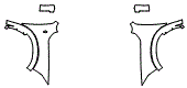 Full Fender and Mirror Kit pattern for the 2024 RAM 1500 Classic