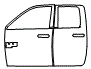 Door Kit pattern for the 2021 RAM 1500 Classic