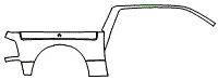 Rear Fender and A-Pillar Kit pattern for the 2026 RAM 2500