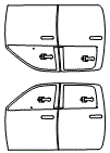 Door Kit pattern for the 2026 RAM 2500