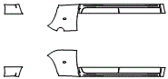Rocker Panel Kit pattern for the 2013 Dodge Ram