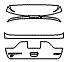 Trunk Lid Kit pattern for the 2020 Dodge Durango