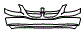 Grille and Bumper Kit pattern for the 2001 Dodge Caravan
