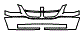 Grille and Bumper Kit pattern for the 2002 Dodge GrandCaravan