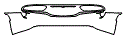 Rear Bumper Kit pattern for the 2016 SRT Viper