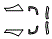 Lower Bumper, Wheel Opening and Rear Wheel Impact Area Kit pattern for the 1996 Dodge Viper