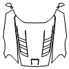 Full Hood, Fender and Mirror Kit pattern for the 2008 Dodge Viper