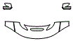 Hood, Fender and Mirror Kit pattern for the 2016 Dodge Charger