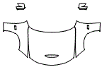 Full Hood, Fender and Mirror Kit pattern for the 2016 Dodge Charger