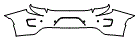 Rear Bumper Kit pattern for the 2016 Dodge Charger