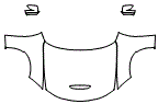 Full Hood, Fender and Mirror Kit pattern for the 2021 Dodge Charger