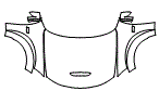 Full Hood, Fender and Mirror Kit pattern for the 2021 Dodge Charger