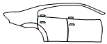 Door and Rear Fender Kit pattern for the 2021 Dodge Charger