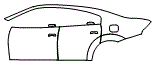 Door and Rear Fender Kit pattern for the 2021 Dodge Charger