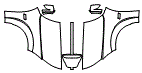 Full Hood, Fender and Mirror Kit pattern for the 2021 Dodge Charger