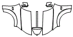 Full Hood, Fender and Mirror Kit pattern for the 2021 Dodge Charger