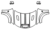Full Hood, Fender and Mirror Kit pattern for the 2021 Dodge Charger