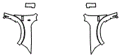 Full Fender and Mirror Kit pattern for the 2013 Dodge Ram