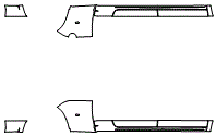 Rocker Panel Kit pattern for the 2013 Dodge Ram