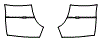 Rear Wheel Impact Area Kit pattern for the 2009 Dodge Ram