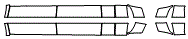 Rocker Panel Kit pattern for the 2009 Dodge Ram