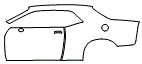 Door and Rear Fender Kit pattern for the 2023 Dodge Challenger