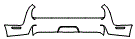 Rear Bumper Kit pattern for the 2023 Dodge Challenger