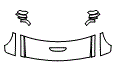 Hood, Fender and Mirror Kit pattern for the 2017 Dodge Challenger