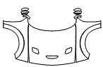 Full Hood, Fender and Mirror Kit pattern for the 2023 Dodge Challenger