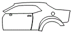 Door and Rear Fender Kit pattern for the 2023 Dodge Challenger